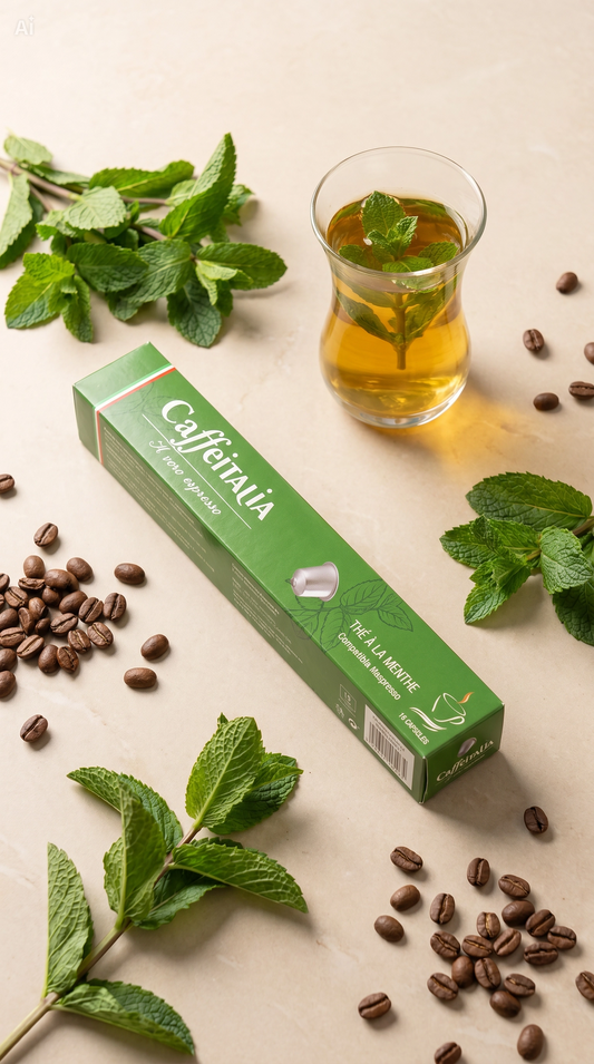 Thé Vert à la menthe - 10 Capsules Compatibles Nespresso