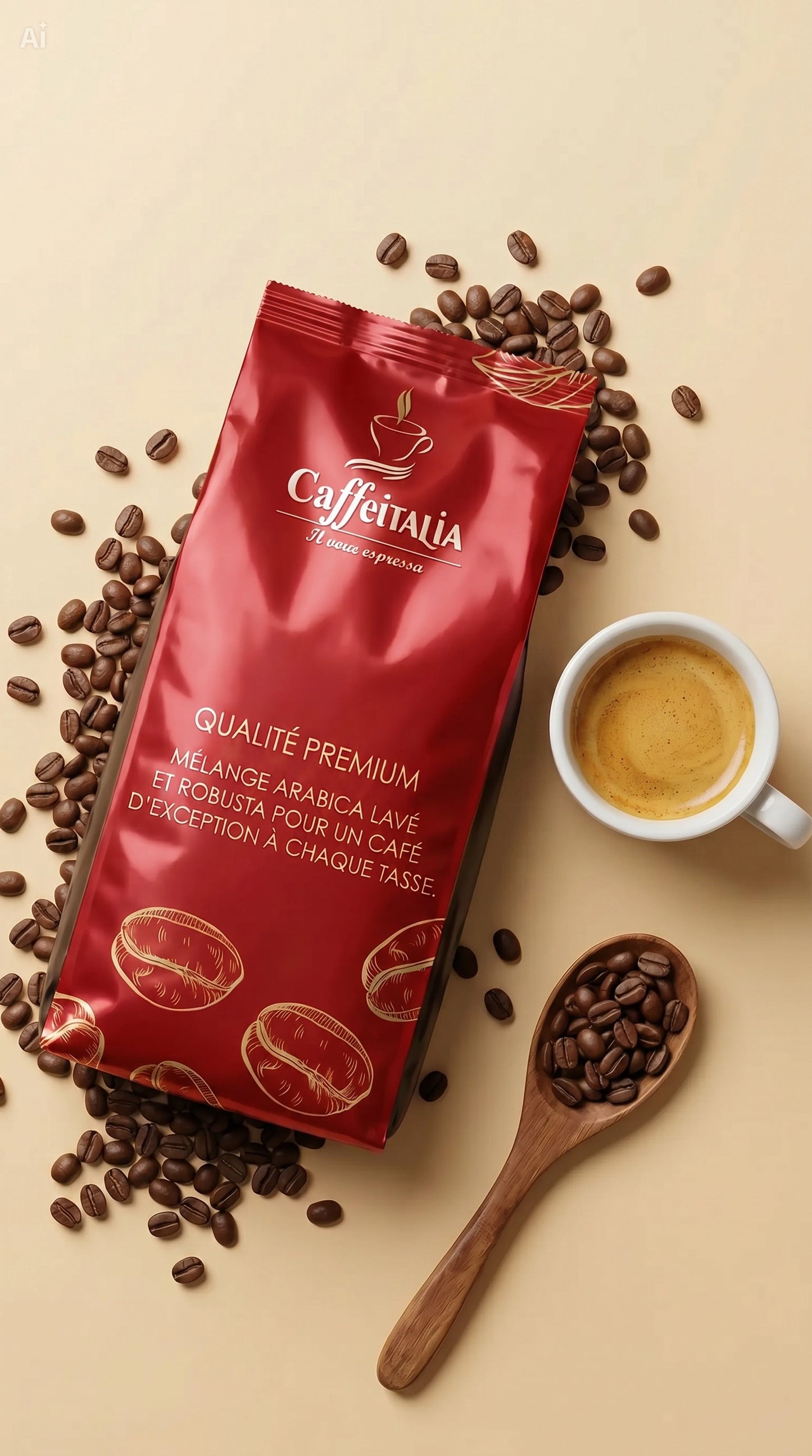 1KG Café en Grain -Qualité Premium